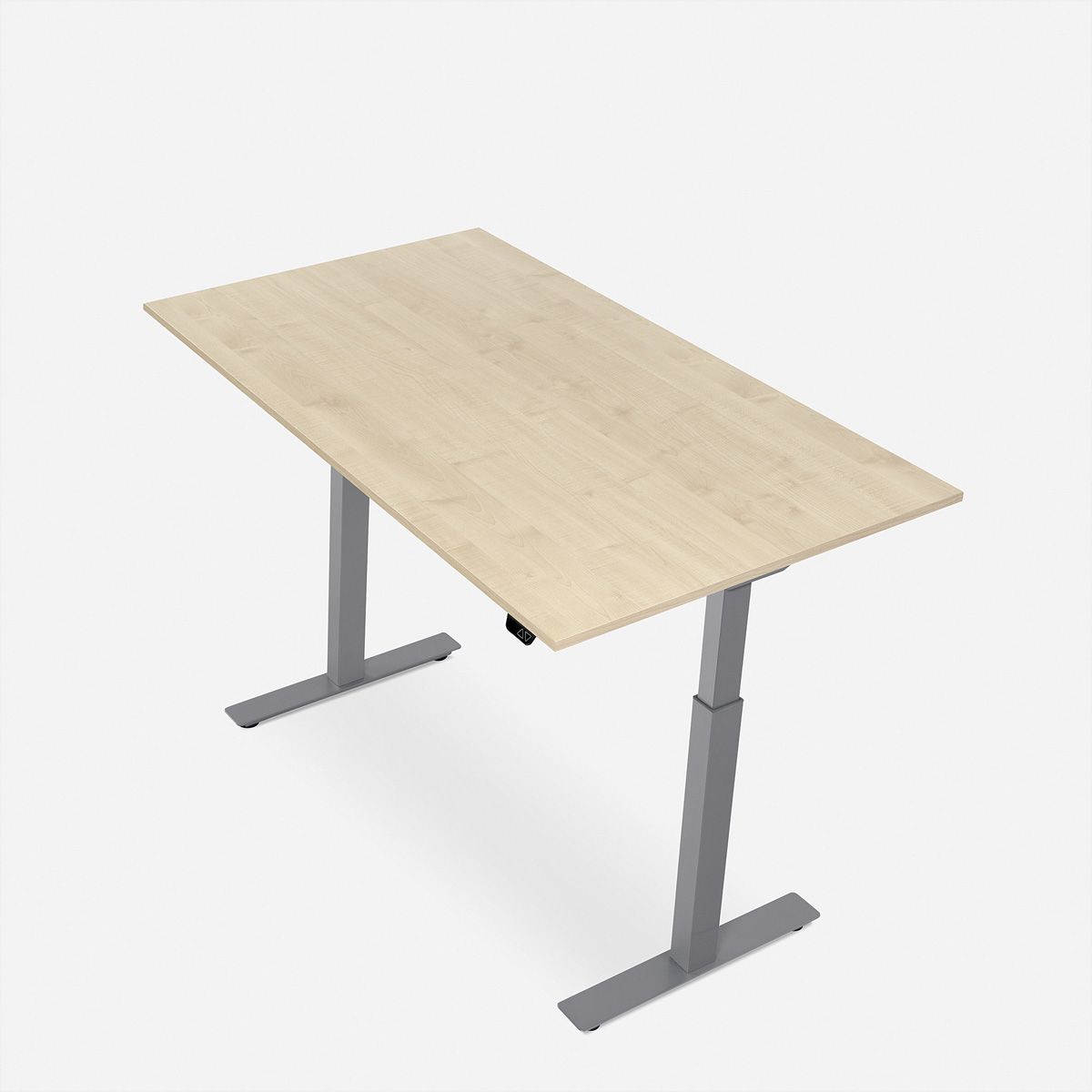 WRK21 Schreibtisch Smart 120 x 80 cm, Höhenverstellbar, Mandal Ahorn / Grau