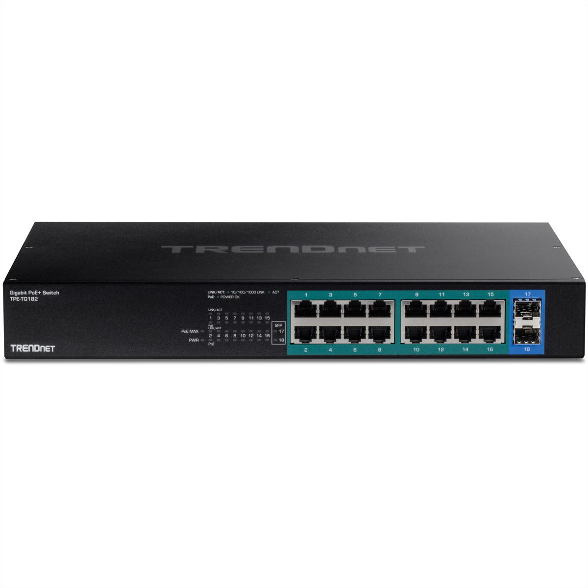 TRENDnet TPE-TG182 Switch PoE+ Gigabit à 18 ports