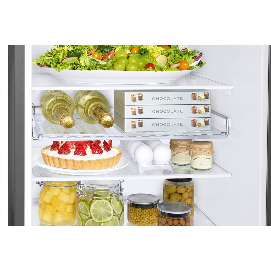 Samsung Kühl-Gefrierkombination RB7300 , 341l, D, WiFi, Silber mit Griffmulde