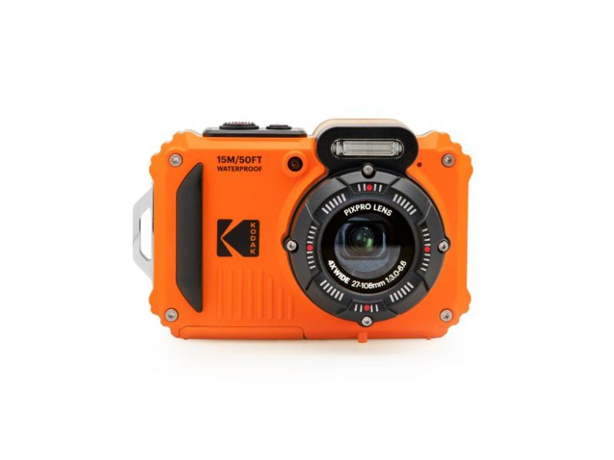 Appareil photo sous-marin Kodak WPZ2OG Bundle, inkl. 2ème batterie + carte SD micro 16Go