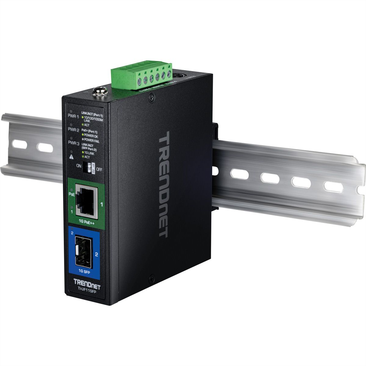TRENDnet TI-UF11SFP Eingebaut 1000Mbit/s Schwarz Netzwerk Medienkonverter