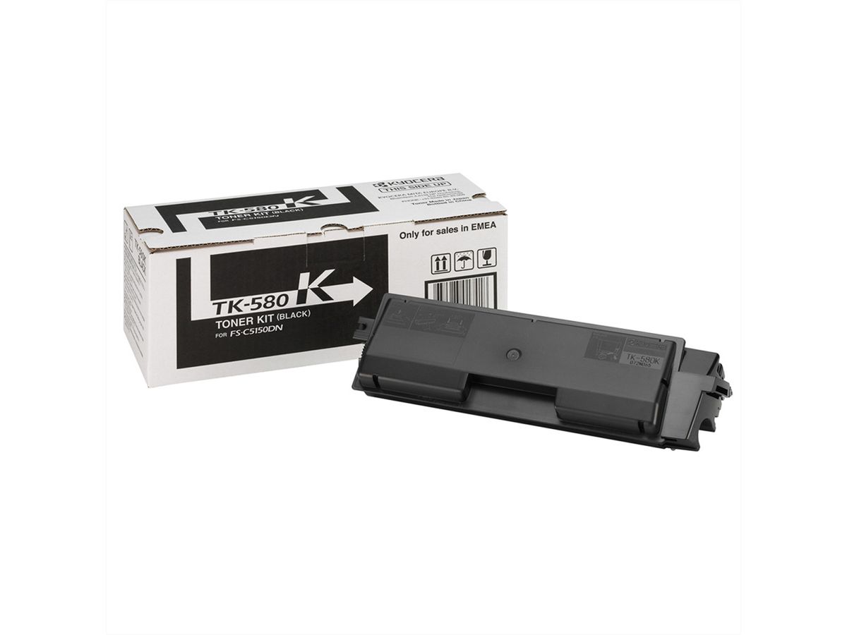 KYOCERA TK-580K, Toner, noir pour 3.500 pages, Kyocera Mita KYOCERA FS-C5150DN