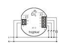 frogblue, frogAct1-3, actionneur à 1 canal (1x 400W) avec 3 entrées