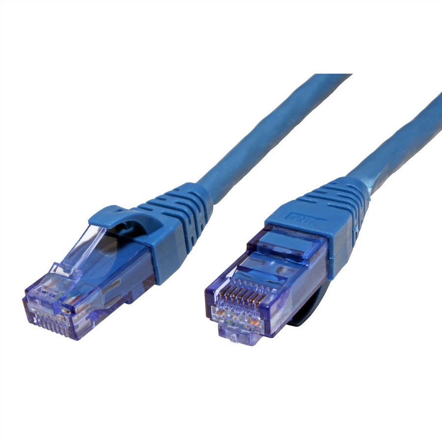 Cordon ROLINE UTP Cat.6A / 10 Gigabit, Component Level, LSOH, bleu, 2 m