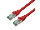 ROLINE RM Patchkabel Cat.6A S/FTP (PiMF), rot, 0,3 m