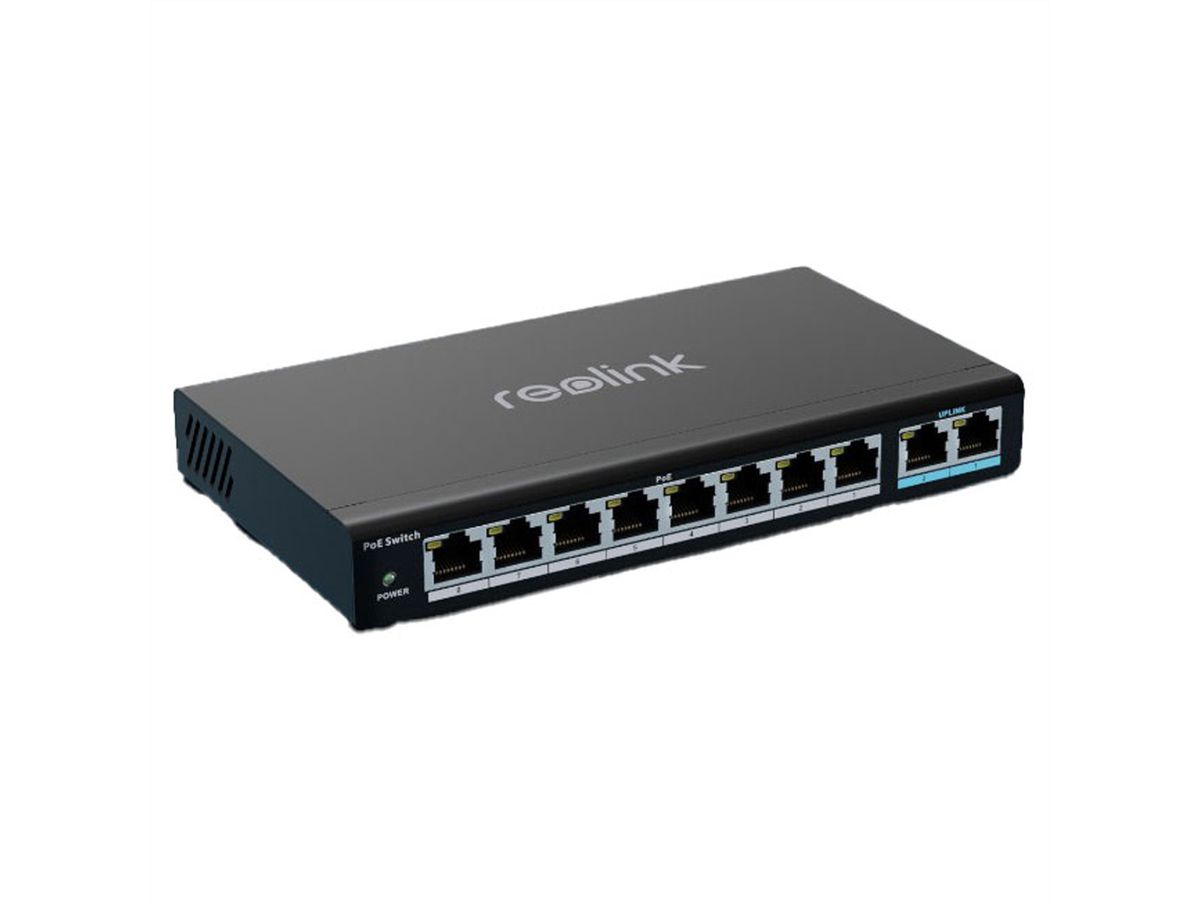 Reolink Switch 10 Port, 8x PoE, max. 120W