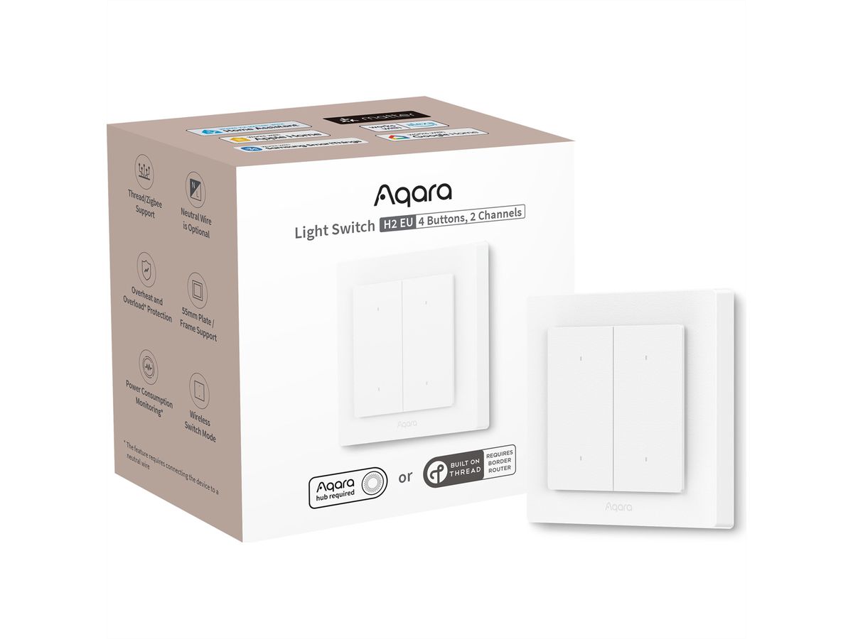 Commutateur d'éclairage Aqara H2