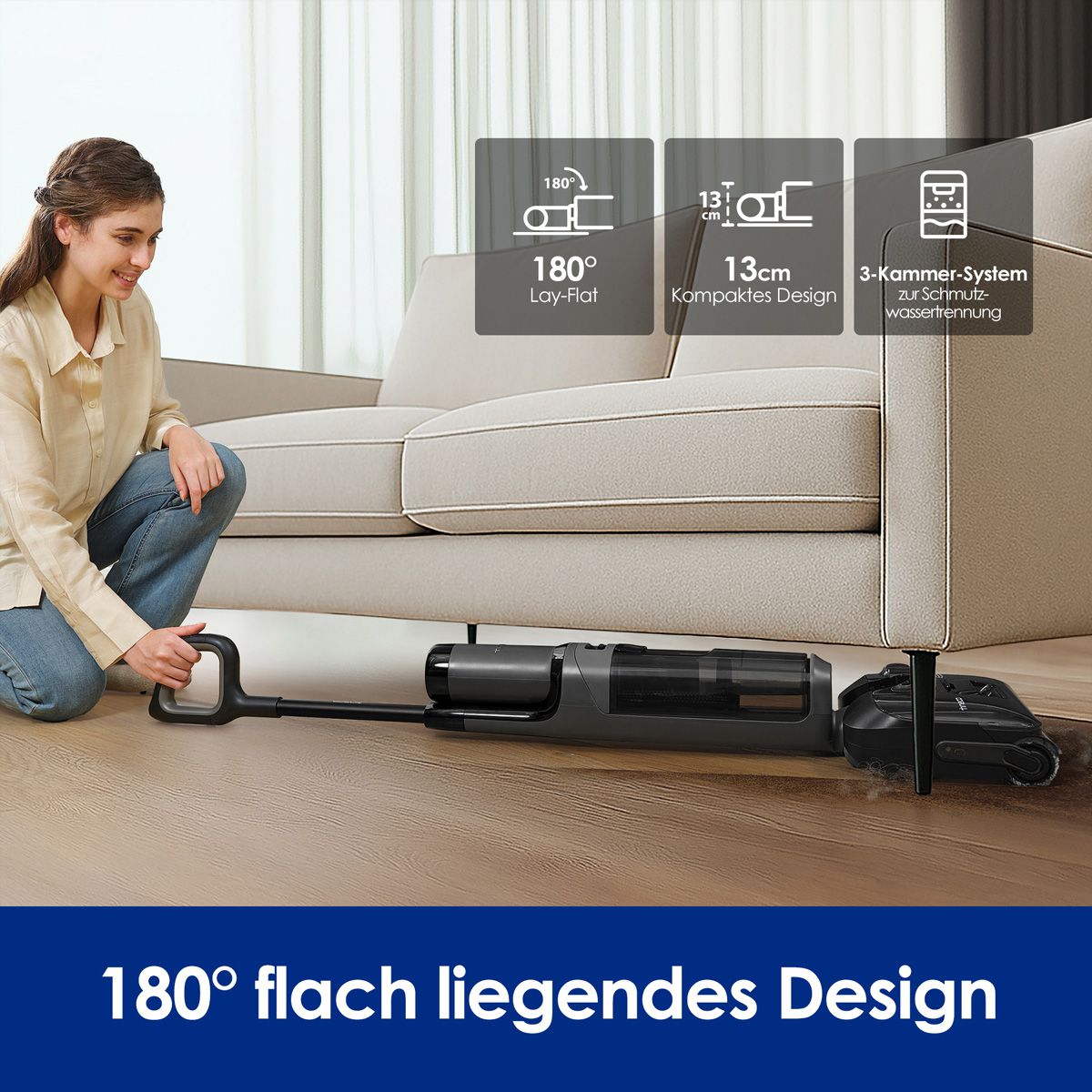 Tineco FLOOR ONE i6 Extensible Plus, Aspirateur laveur