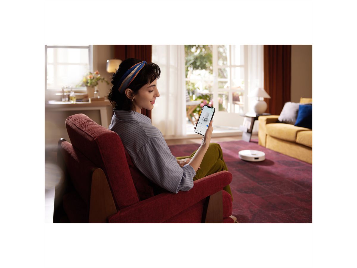 Roborock Aspirateur Qrevo S ProX blanc, Robot aspirateur/balayeur