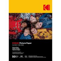 Kodak Photo Paper - 50 Blatt A4, 180g/qm, 21cm x 29.7cm, Hochlglanz