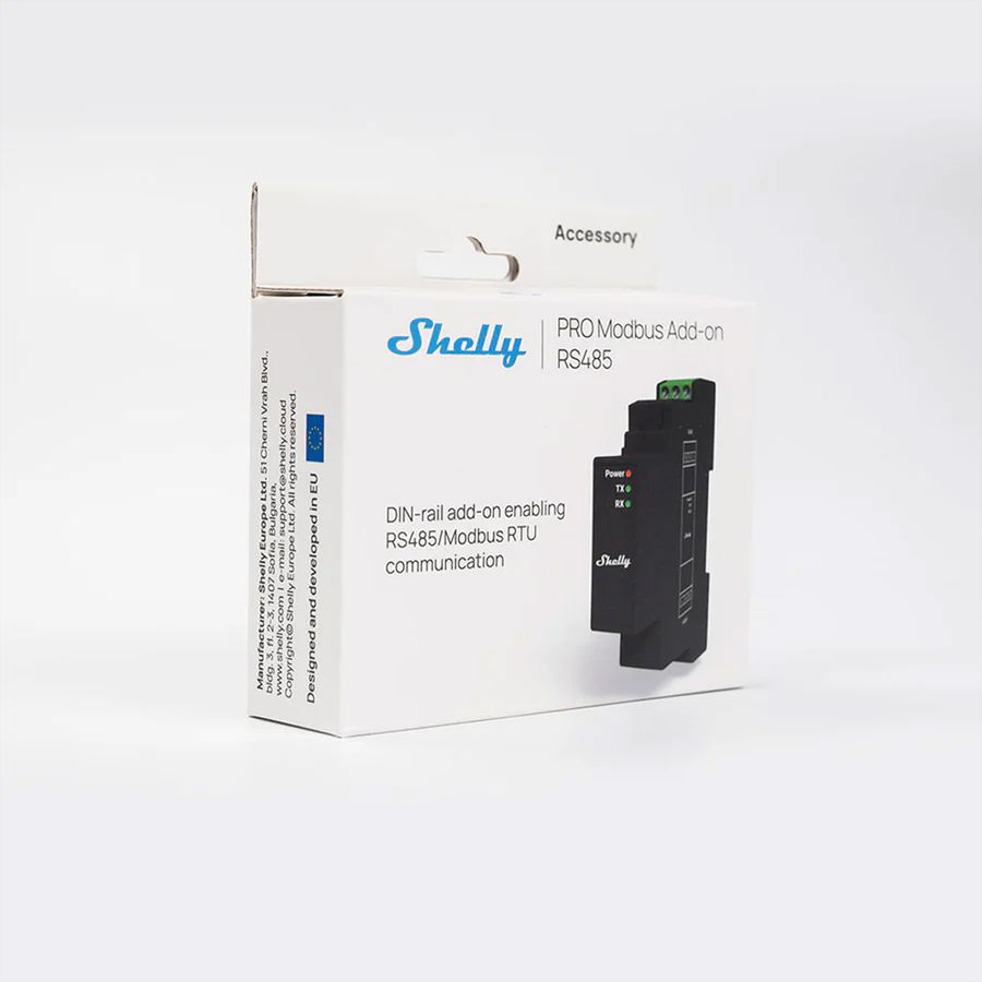 Shelly module Modbus RS485,  noir