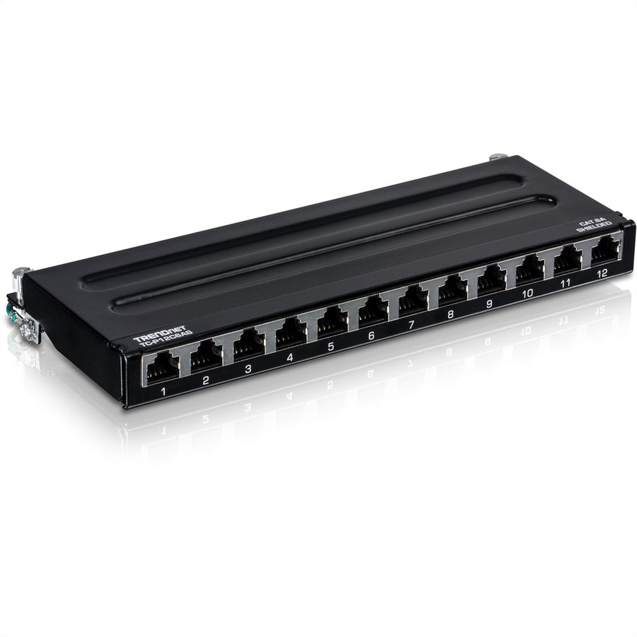 TRENDnet TC-P12C6AS Panneau de brassage renforcé à 12 ports Cat6A