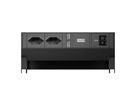 BACHMANN DESK2 2xCH 90° 1xUSB C/C 45W, L=0,2m RAL9005