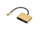 ROLINE GOLD Adaptateur Type C - HDMI/VGA, M/F