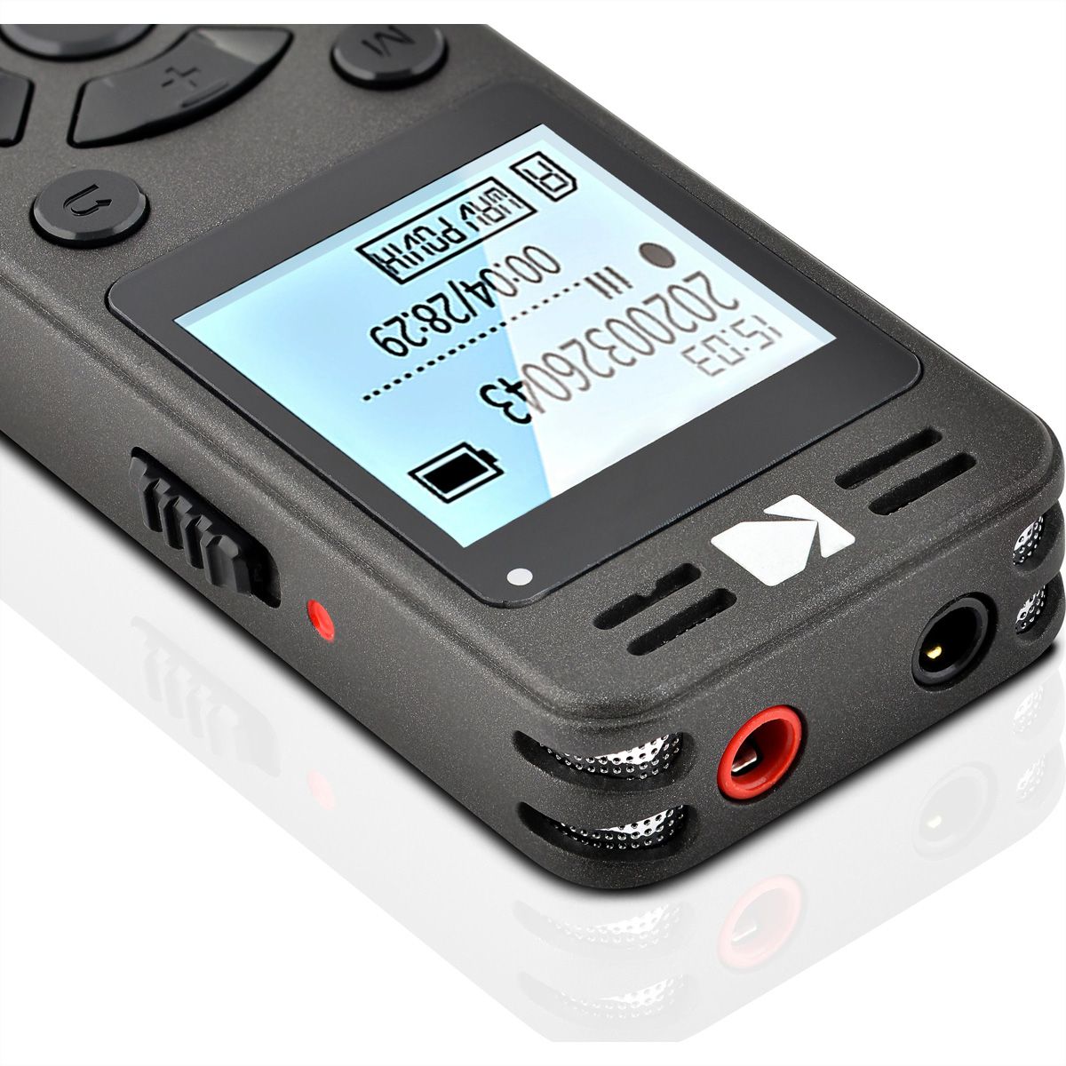 Kodak VRC350 digital voice recorder, 8GB - Grey - Metal