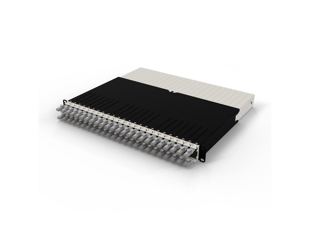 patchbox.one 8RU UTP gris Cat.6a 0,8m