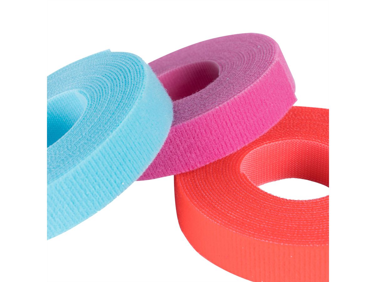 VELCRO® One Wrap® Bande 25 mm, rouge, 25 m