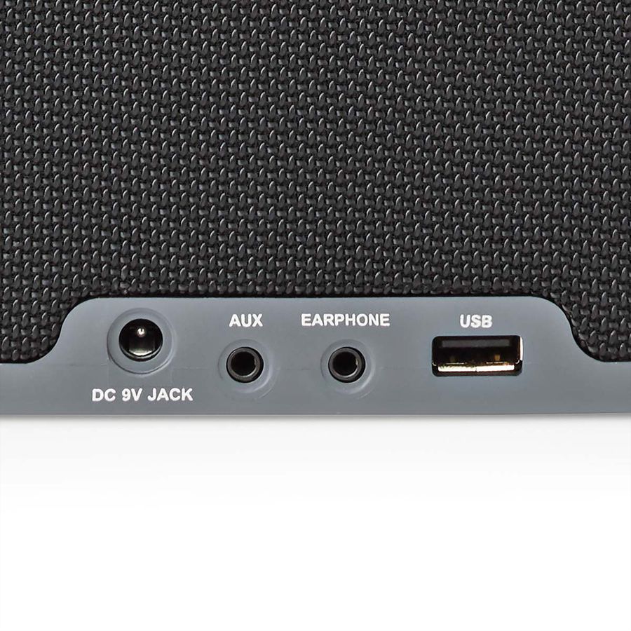 Radio de table DAB+ Nedis, noir, Bluetooth, batterie rechargeable