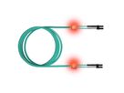 EasyLan LWL-LED-Patchkabel duplex 50/125µm OM3, LC/LC, türkis, 2 m