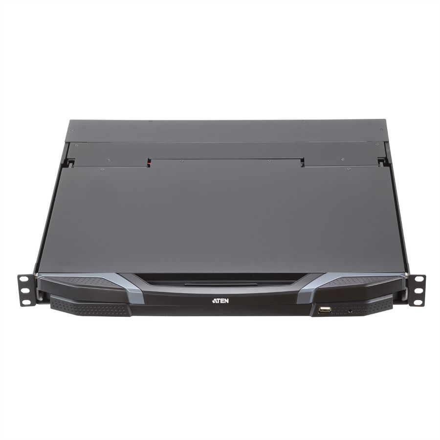 ATEN CL3800NW KVM-Konsole USB HDMI DVI VGA Dual Rail, IT-Layout