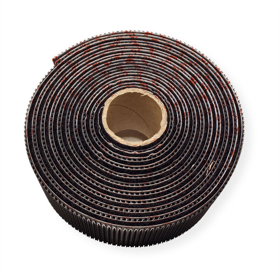 VELCRO® Bande 50mmx2.5m noir, crochets&velours autocollants extra fort