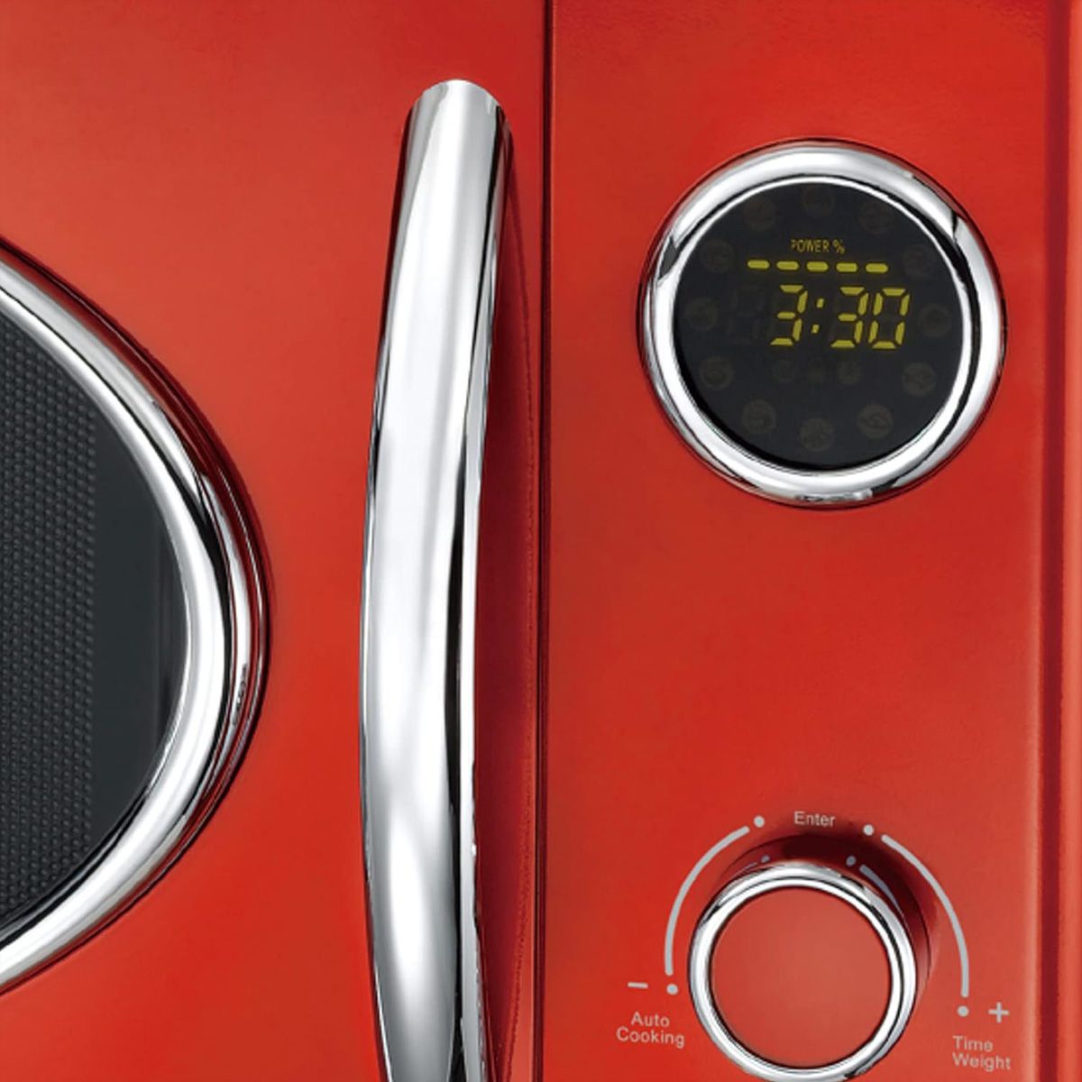 Melissa Mikrowelle 16330129, metallrot, 800W, 23L