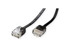 ROLINE UTP Patchkabel Cat.6A (Class EA), extra-flach, schwarz, 2 m