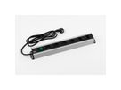 BACHMANN Multiprise 6x contact de protection, interrupteur, compatible rack 19 pouces, Chargeur USB 60W 1xABD GST18, 2 m