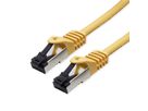 VALUE S/FTP-(PiMF-) Patchkabel Cat.8 (Class I), LSOH, PoE, Litzendraht, gelb, 2 m