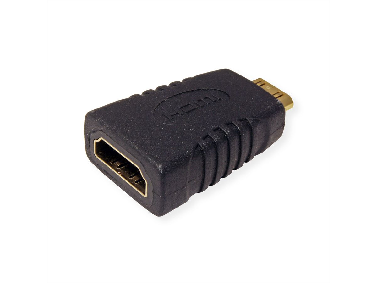 ROLINE Adaptateur HDMI, HDMI F - HDMI Mini M