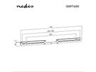 Nedis Soundbar-Wandhalterung für Sonos Arc schwarz, Wand, 10 kg, 11 mm Profil