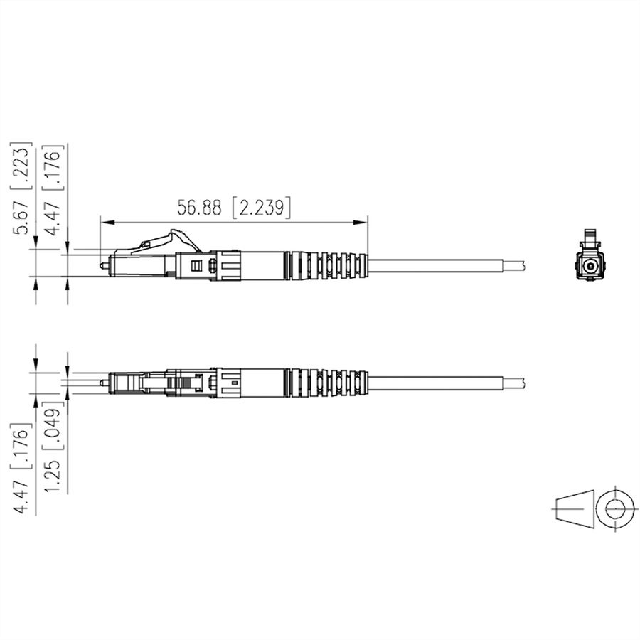 METZ CONNECT OpDAT FAST™Hybrid LCAPC OS2, 2,0+3,0 mm, 10 St