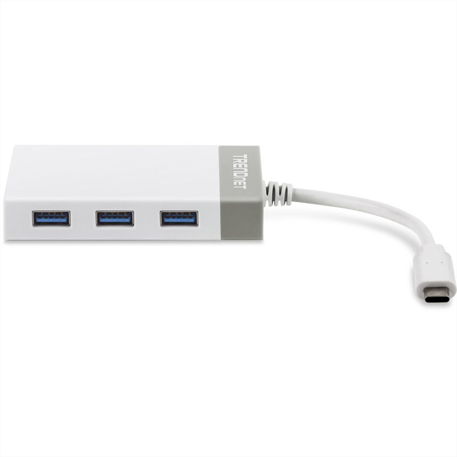 TRENDnet TUC-ETGH3 USB-C to Gigabit Ethernet Adapter + USB Hub