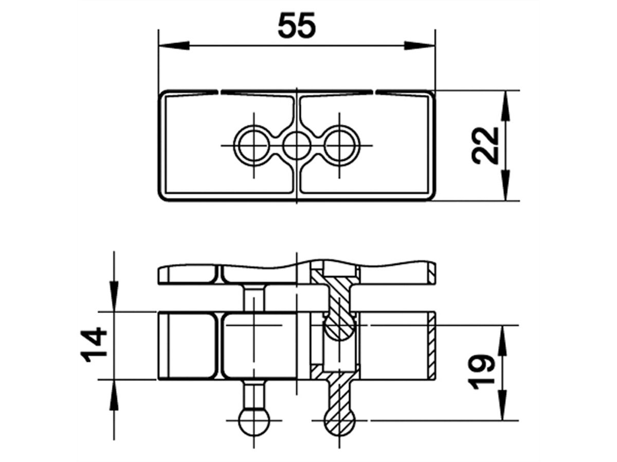 Kabelschlange® Flex II Set argent 75 cm