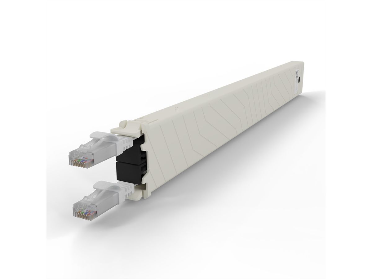 patchbox.one Cassette 8RU UTP blanc Cat.6a 0,8 m
