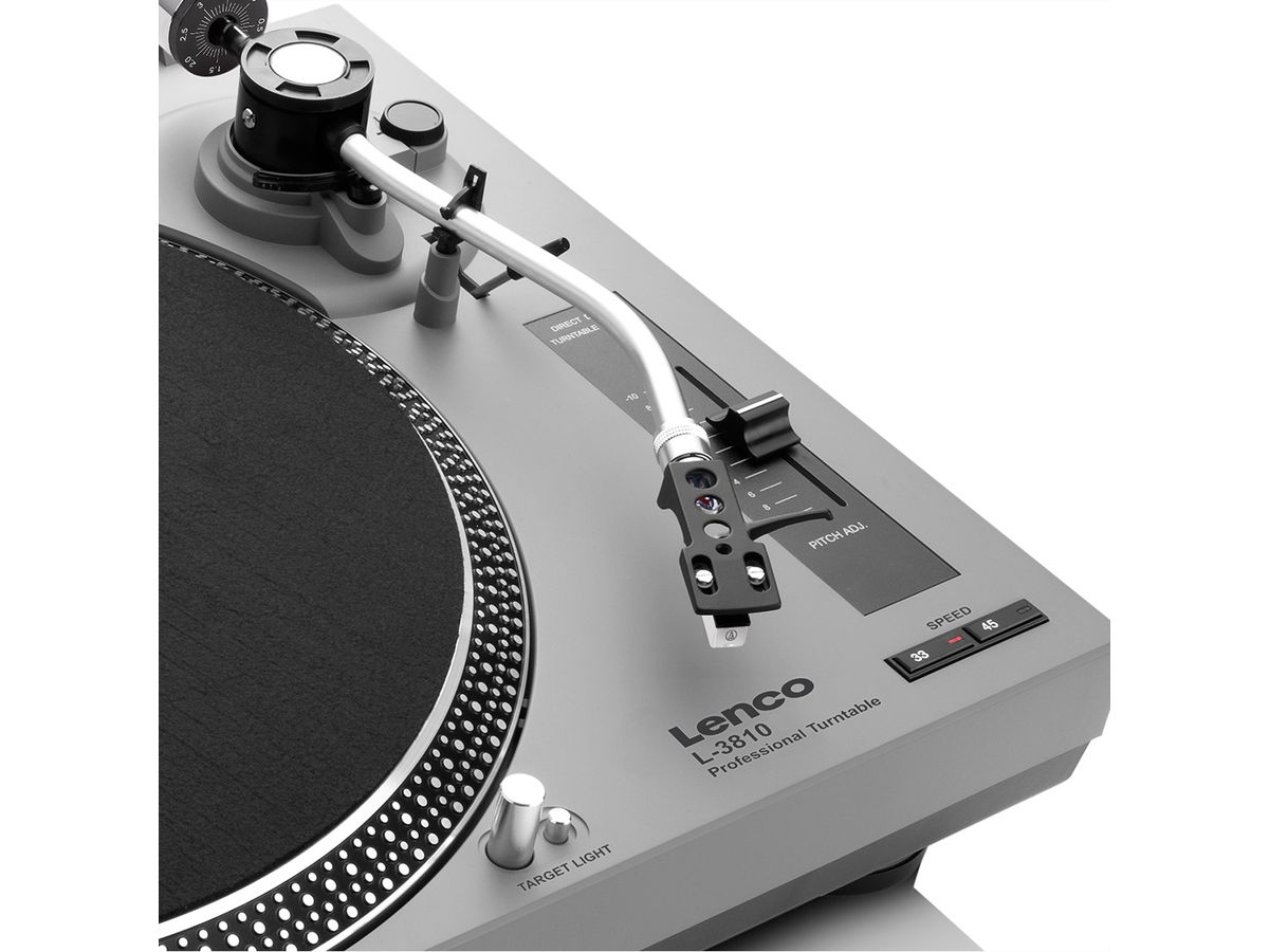 Lenco Platine vinyle L-3810GY, gris