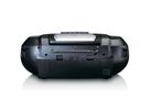 **DEMO**Lenco Boombox SCD-120SI silber, FM, CD, Kassette, USB,BT,RC