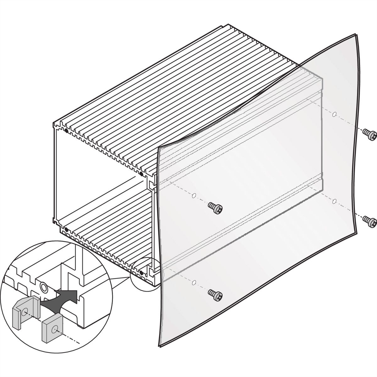 SCHROFF Unité enfichable de type cadre HF Écrou coulissant, M3.0, 100 pièces