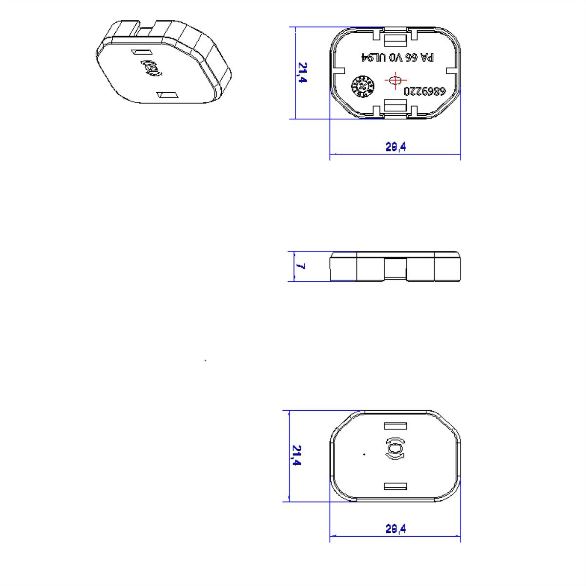 BACHMANN C13 Verschlusskappen 10 St, inkl. Entriegelungswerkzeug