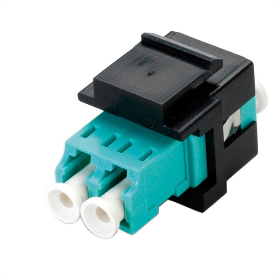 ROLINE Keystone LWL-Adapter LC/LC Duplex, Multimode, OM3
