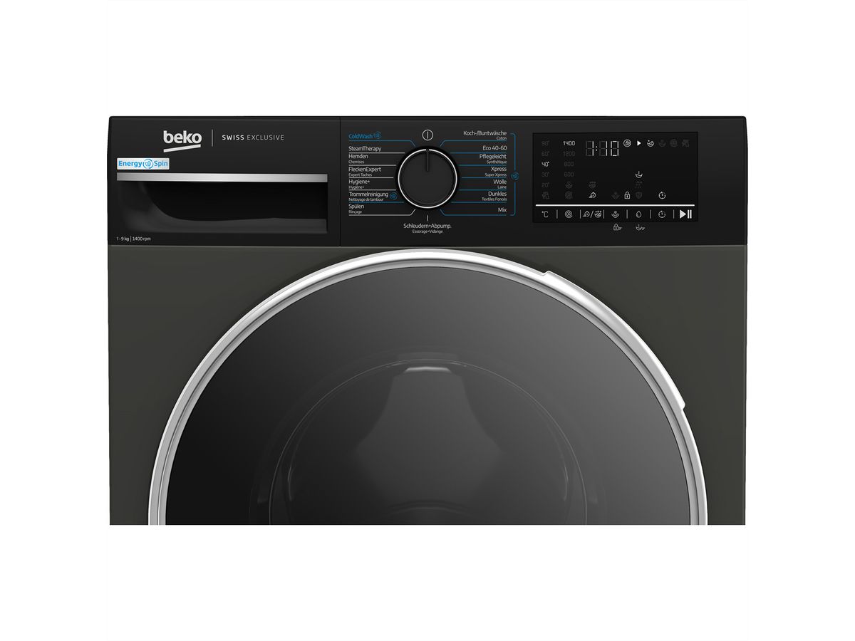 Beko lave-linge WM520, 9kg, A-10%, manhattan gray