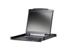 ATEN CL3000N KVM-Konsole, 48cm LCD, VGA, PS/2-USB, USB Port, LED HG-Bel., D