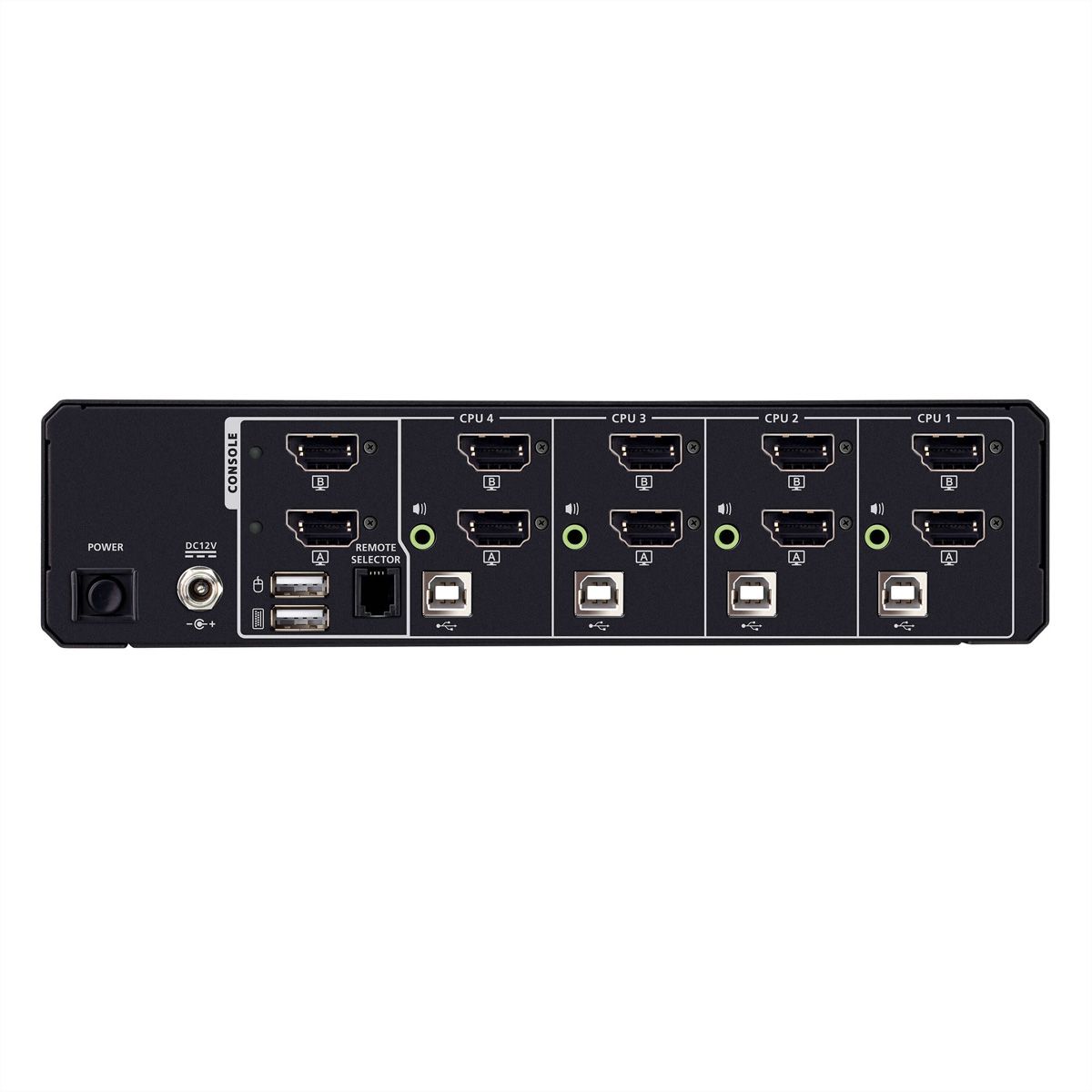 ATEN CS1144DPH4 Commutateur KVM sécurisé universel, 4 ports USB 5K DisplayPort/HDMI double écran
