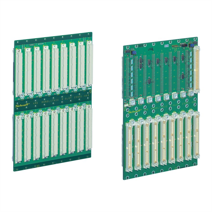 SCHROFF BUSPLATINE 3SLOT MONO EDC