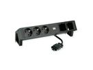 BACHMANN DESK2 3xCEE7/3 2xCM Strom 0,2m GST18 RAL9005