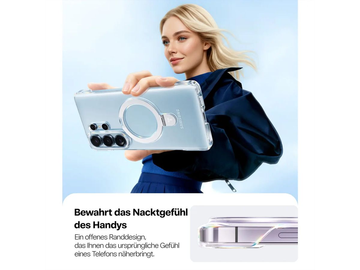 Torras Ostand Slim Schutzhülle Galaxy, S26 Ultra, transparent