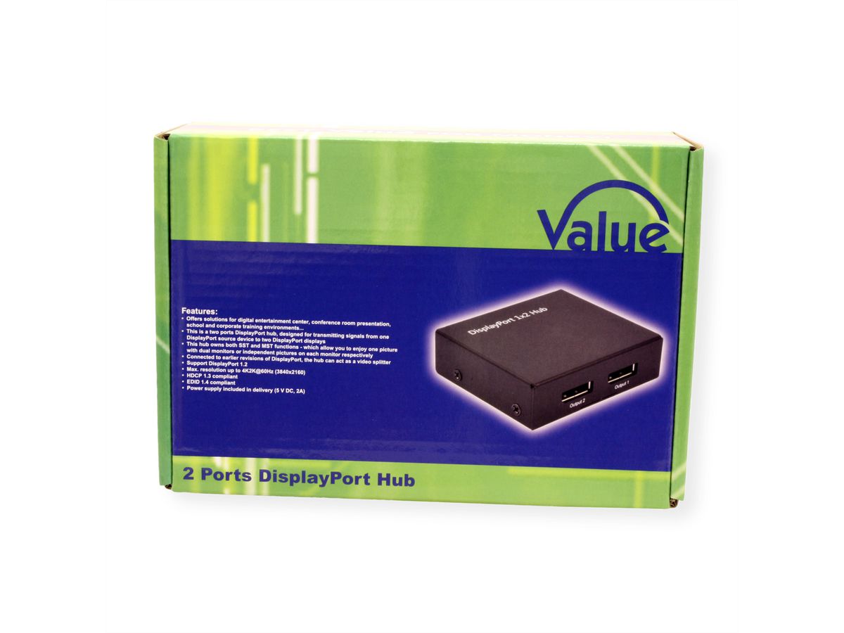 VALUE Distributeur DisplayPort (Hub), double
