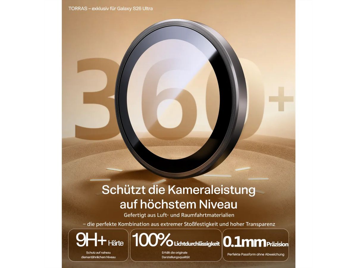 Torras Lensguard Kameraabdeckung, Galaxy S26 Ultra,