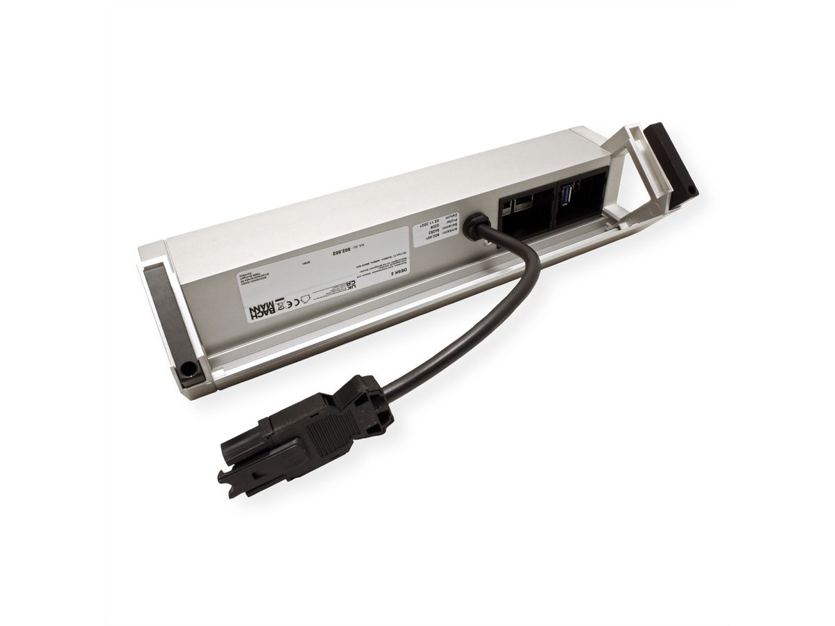 BACHMANN DESK2 3x contact de protection, 2x CAT6, 1x HDMI, 1x USB 3.0
