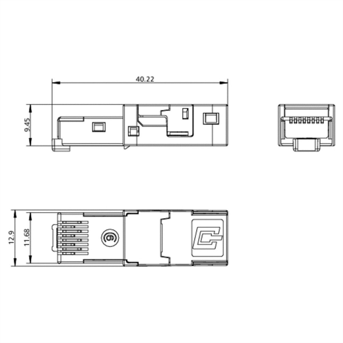 METZ CONNECT E-DAT Industry RJ45 field plug INSERT